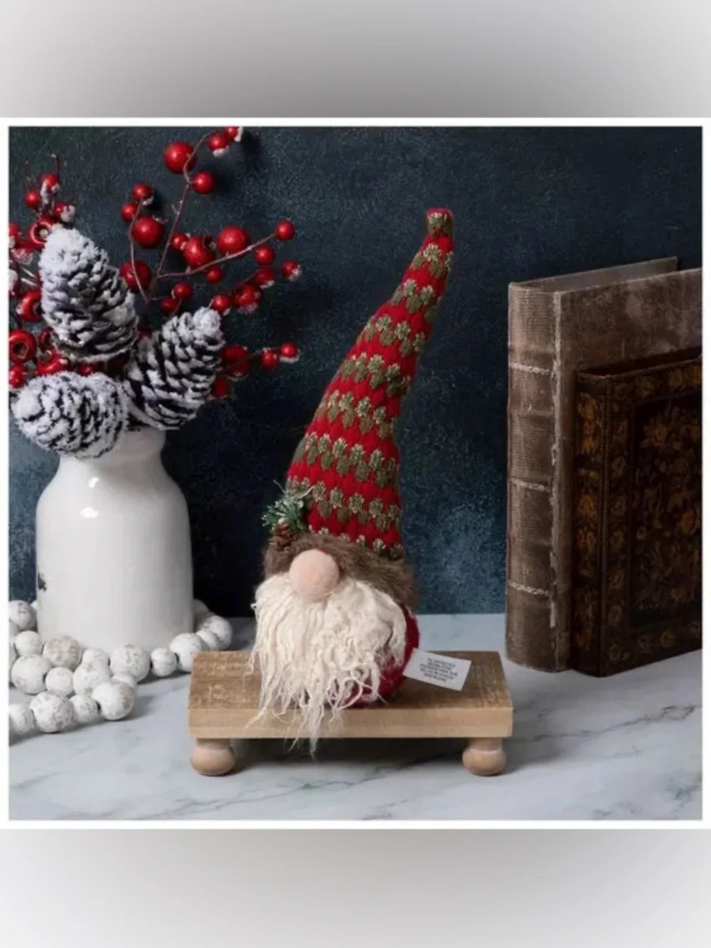 Red Standing Plush Christmas Gnome